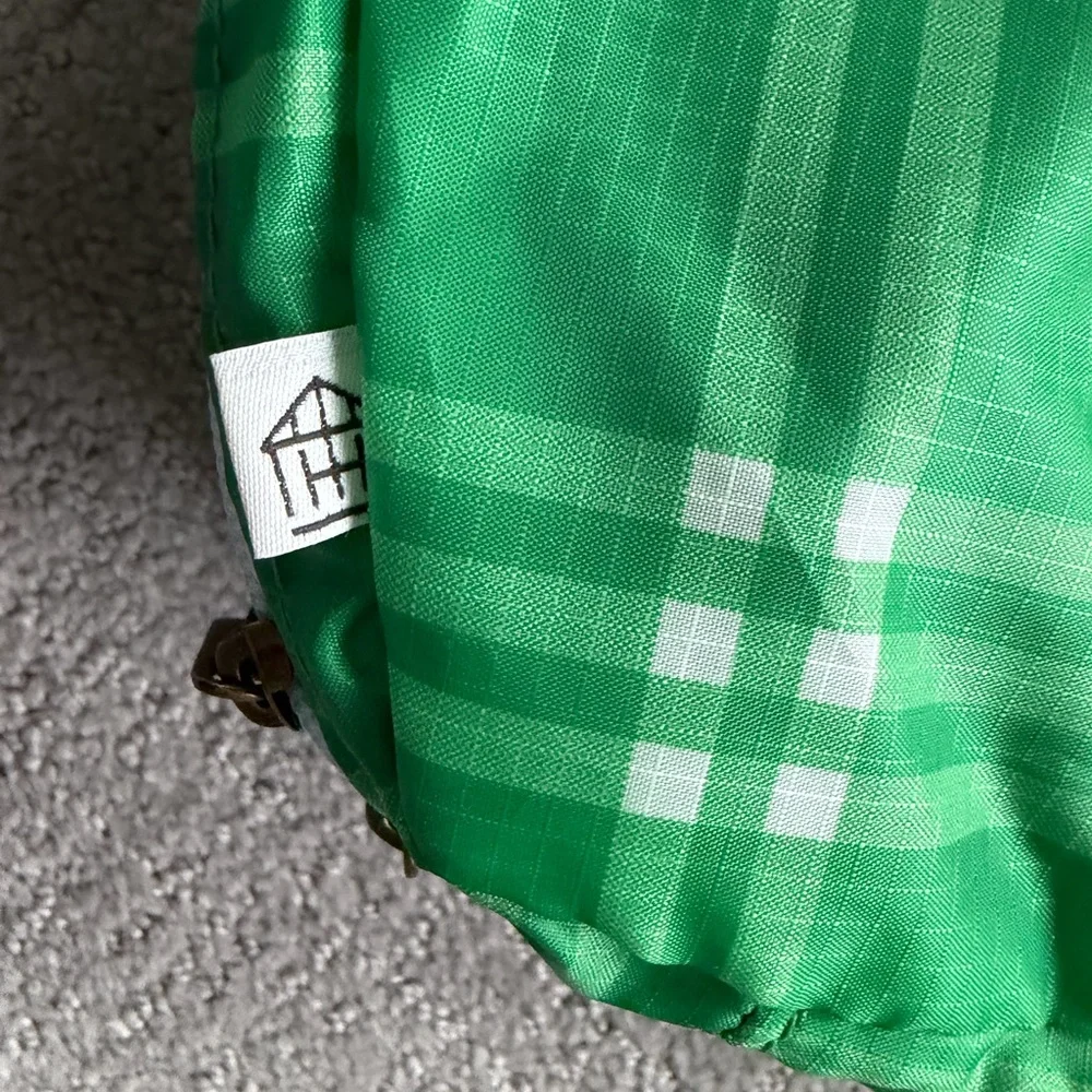 Hearth & Hand (Magnolia) Green Plaid Packing Cube - x large travel organization